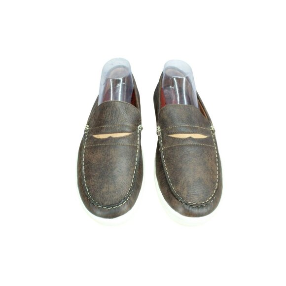 LL Bean Mountainville Brown Leather Slip-On Penny Loafer Shoes Size 11 M - Picture 5 of 9